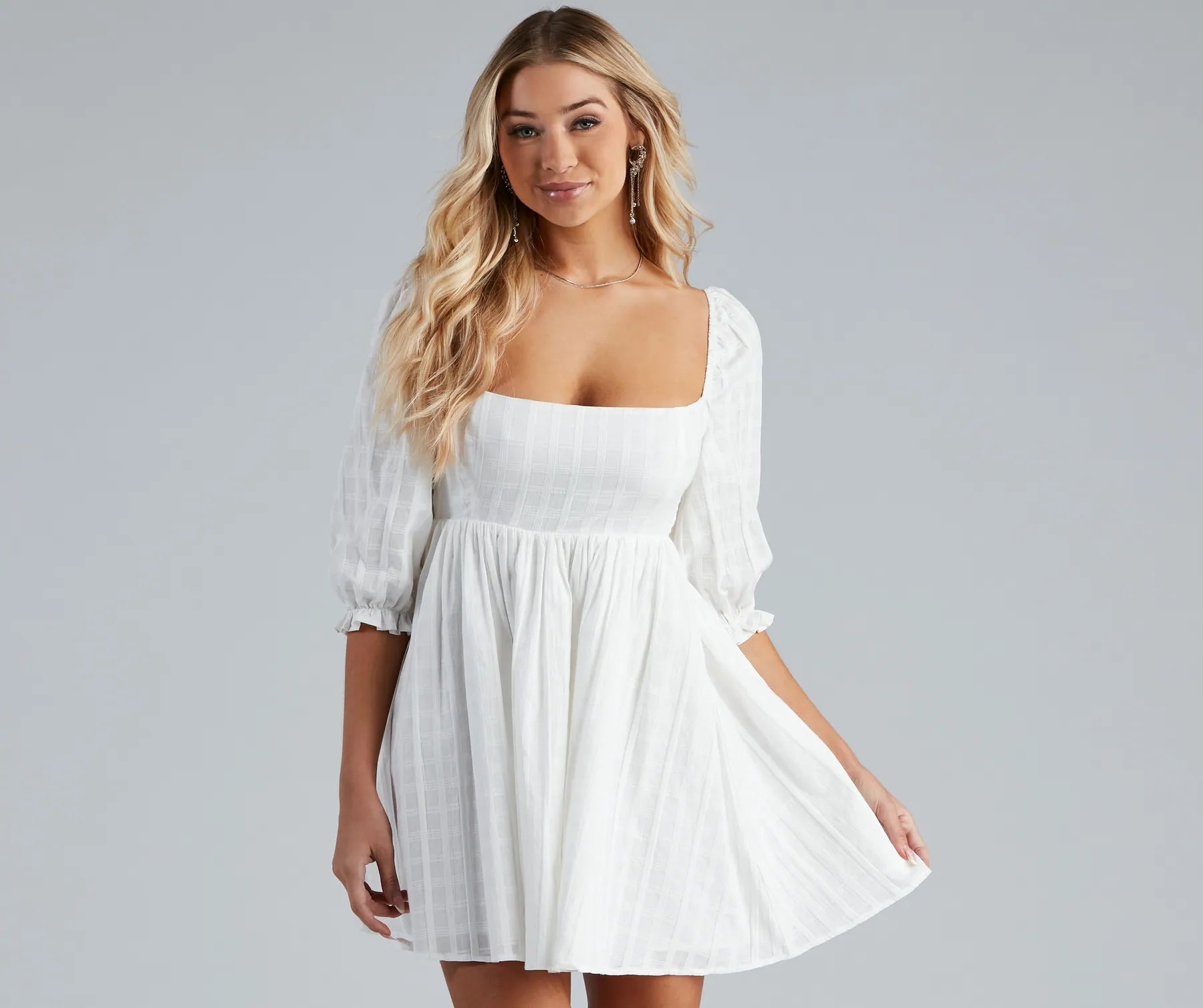 Solid Color Casual Dresses in Earth Tones​ Sweet For The Summer Babydoll Dress