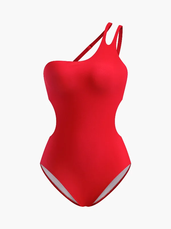 Sleep - Wear Inspired Casual Dresses for a Cozy Feel​ Cut-Out Red One Piece Swimsuit