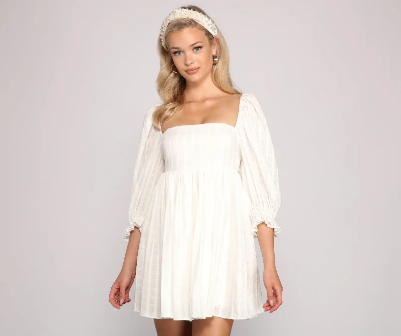 Modal Casual Dresses in Smooth Textures​ Sweet Style Babydoll Dress