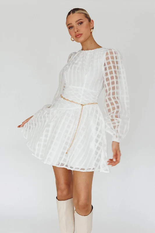 Child - Sized Casual Dresses with Cute Designs​ Tatiana Long Sleeve Plaid Mini Dress