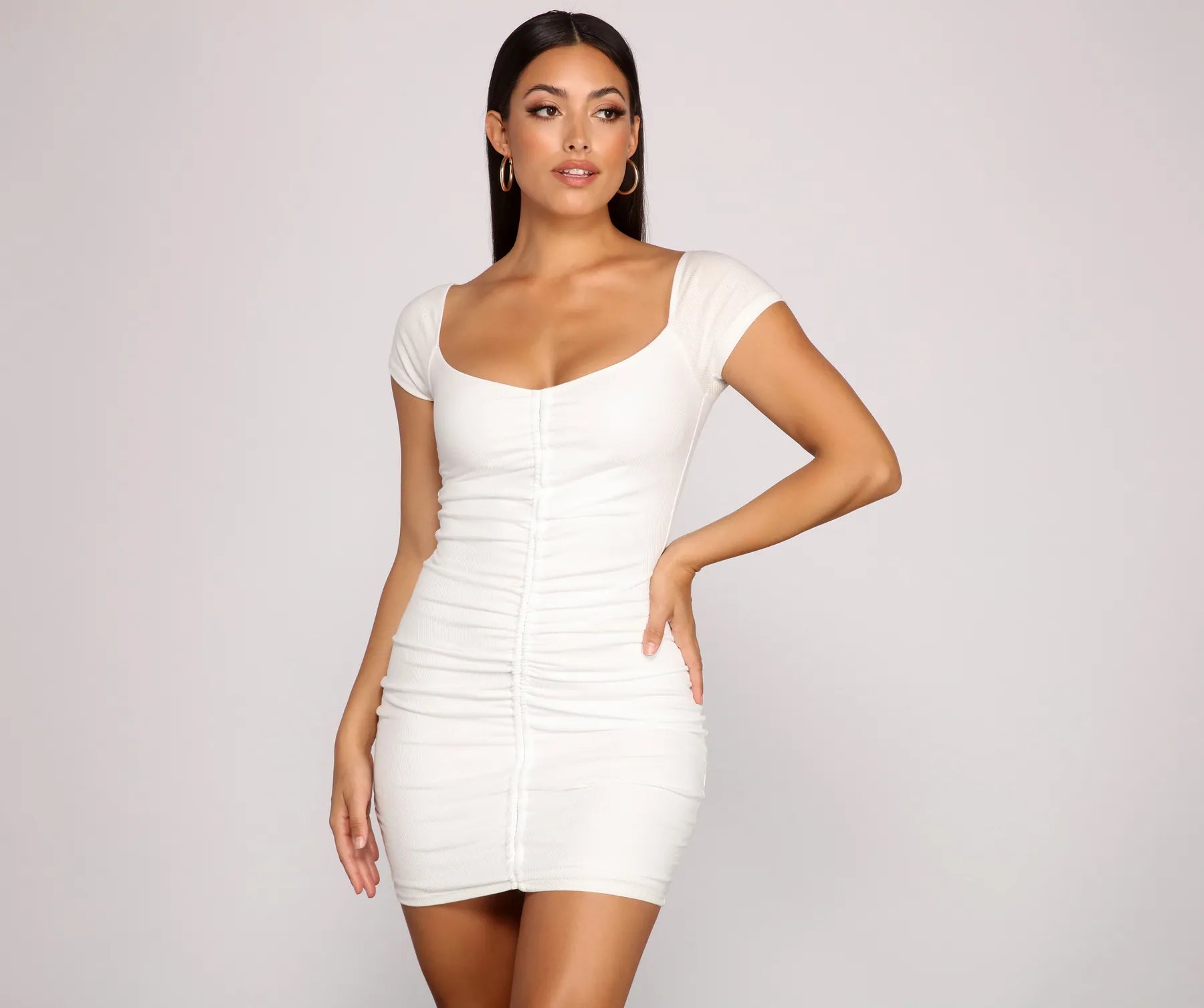 Glittery Casual Dresses for a Sparkly Effect​ Center Of Attention Mini Dress