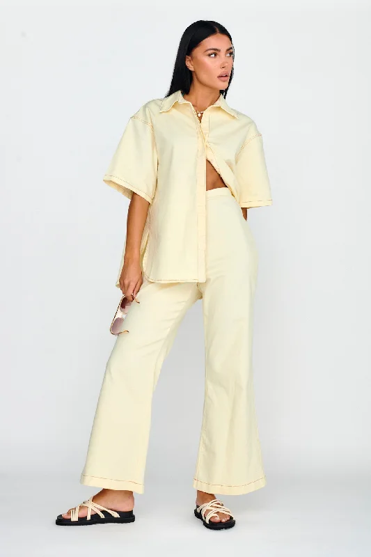 Picnic - Ready Casual Dresses in Bright Colors​ Light Aura Long Pants Buttermilk