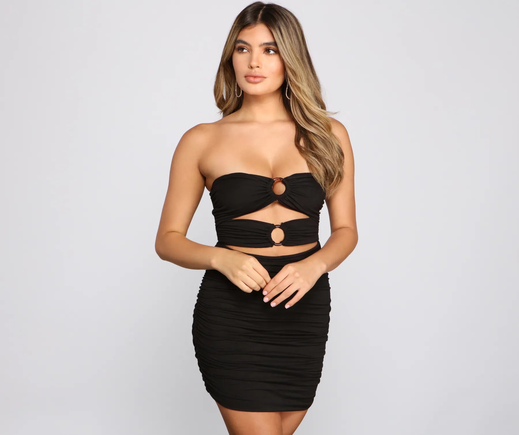 Off - Shoulder Casual Dresses for a Feminine Touch​ Nights Like This Cutout Mini Dress