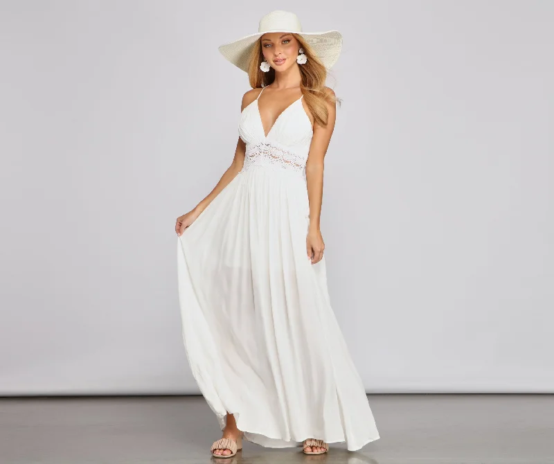 Maternity Casual Dresses for Pregnant Women​ Stylish Girl Summer Crochet Maxi Dress