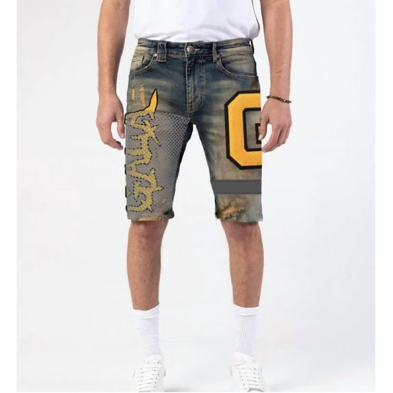 Men's Imperial Shorts In Vintage/gold/black