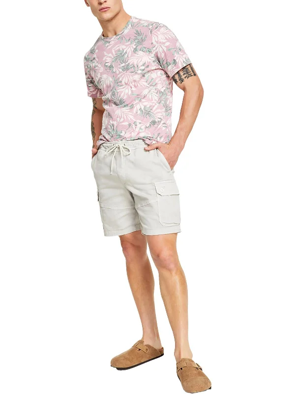 Mens Utility Cotton Cargo Shorts