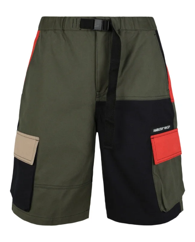 Paneled Cargo Shorts