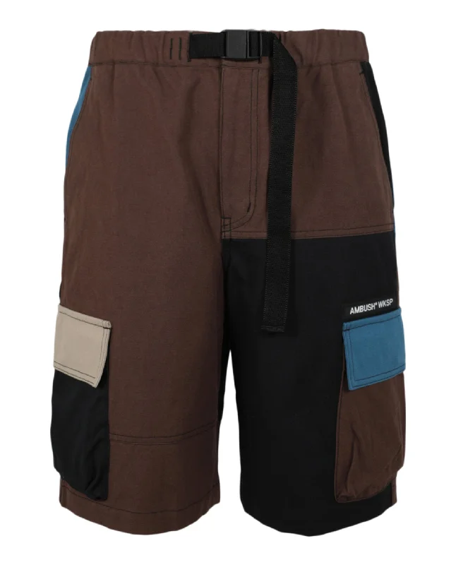 Paneled Cargo Shorts