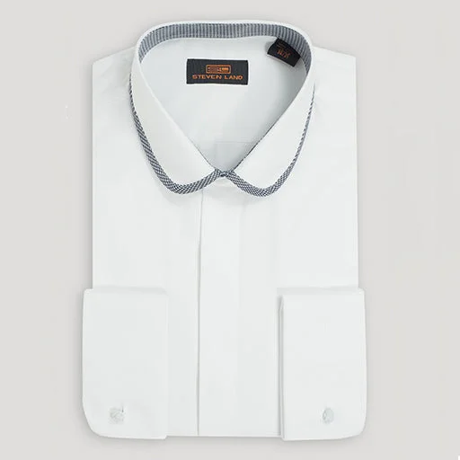 The Arthur Dress Shirt | French Cuff & Club Collar | Black