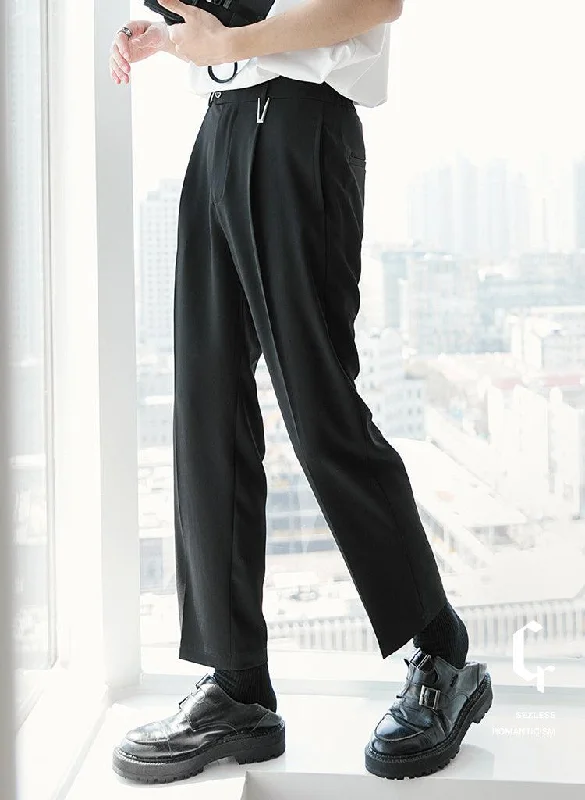 Women's fall - appropriate corduroy pants Elastic Waist Suit Pants