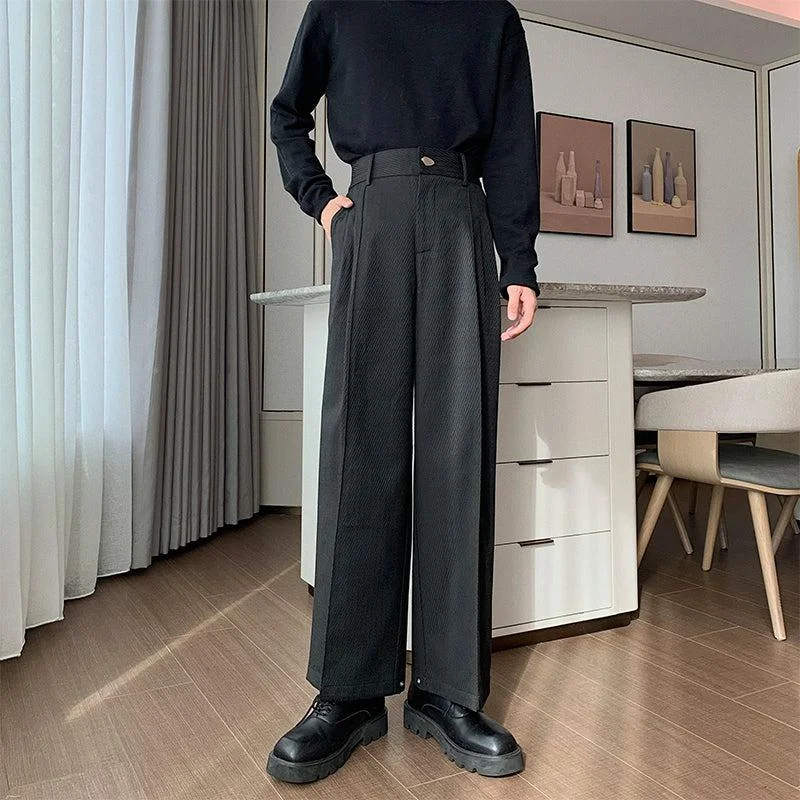 Women's pleated office pants High Waist Straight Leg Pleated Pants
