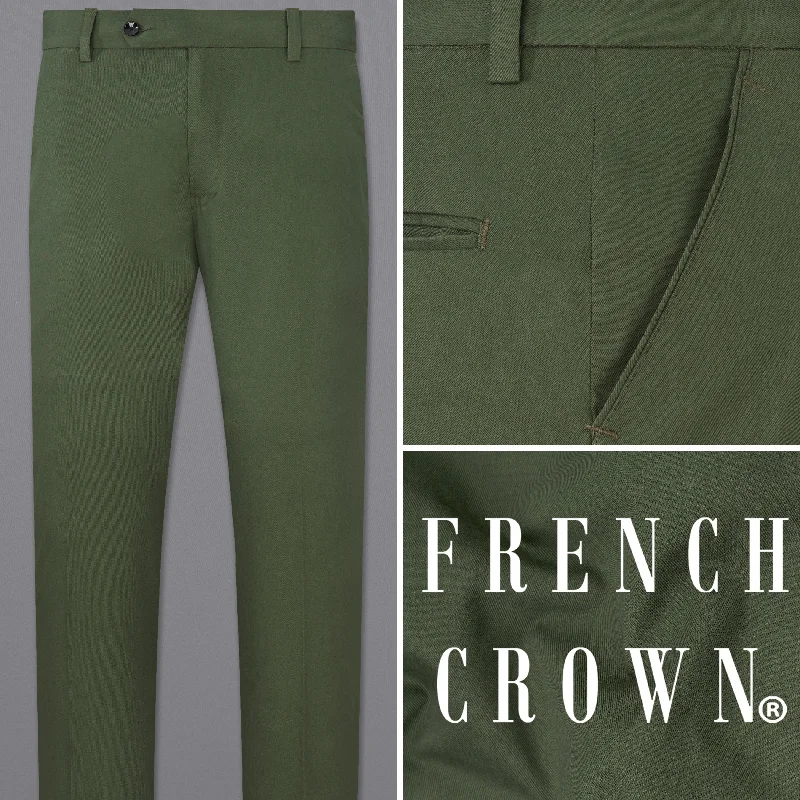 Women's tall - length straight pants Rifle Green Premium Cotton Pant