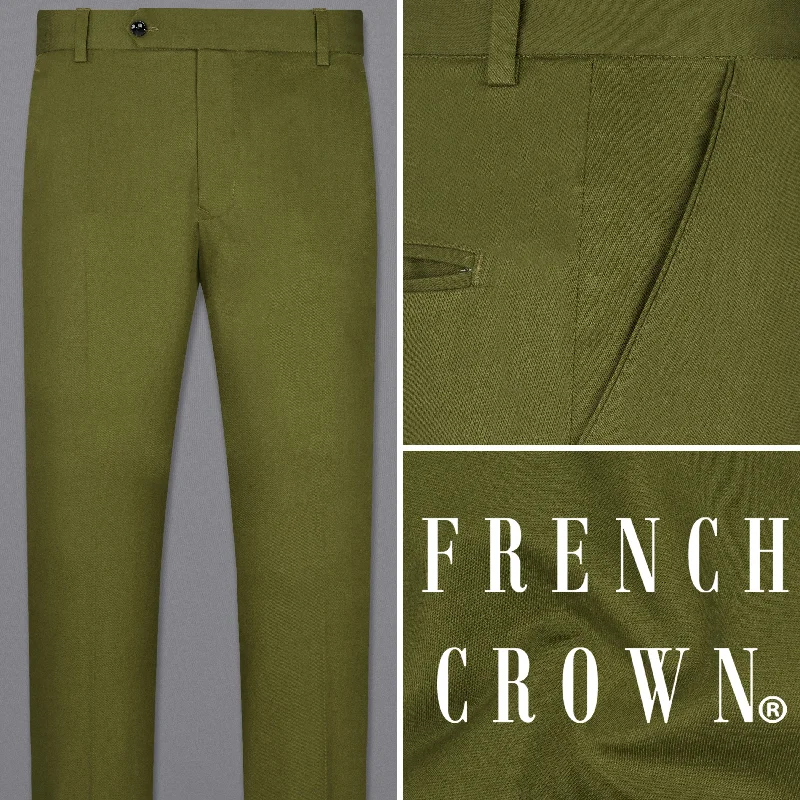 Women's straight - leg lounge pants Saratoga Green Premium Cotton Pant
