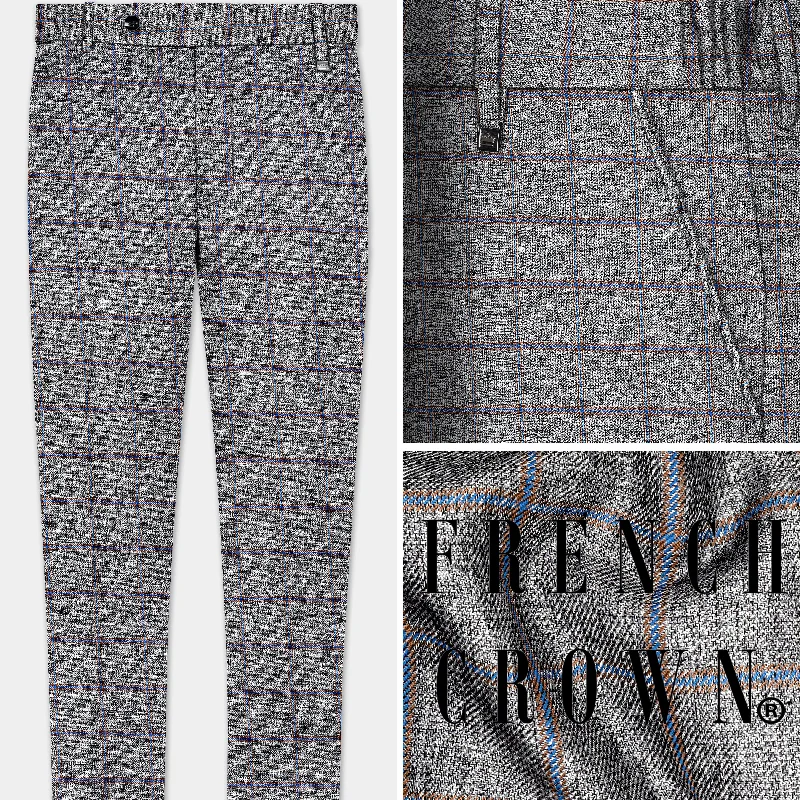 Women's on - sale casual pants Smokey Gray Windowpane Wool Blend Pant
