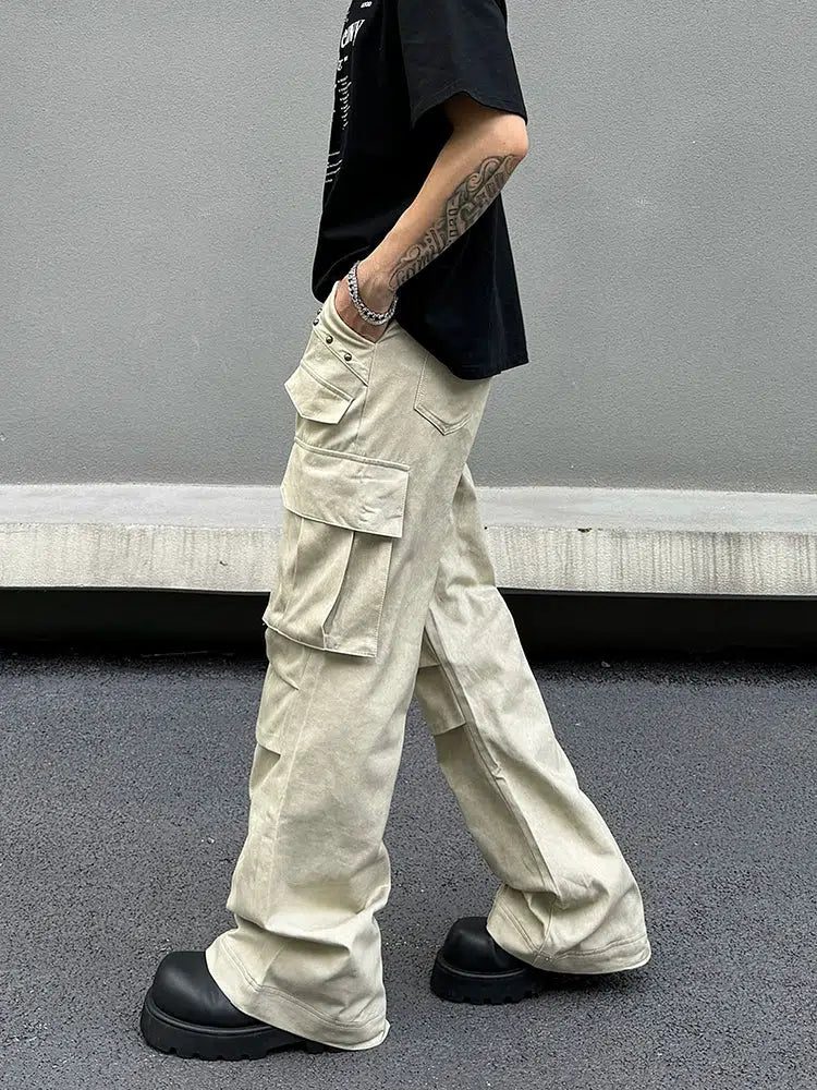 Women's short - sleeve jumpsuit pants Straight-leg Casual Pants
