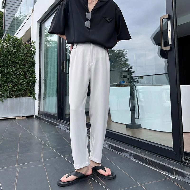 Women's sleeveless romper pants Thin Ice Silk Casual Pants