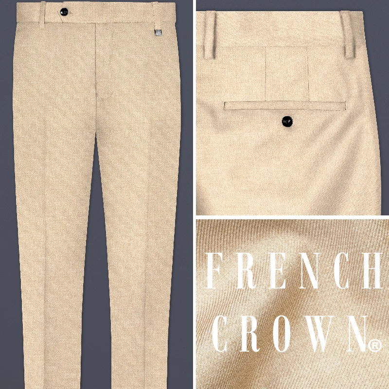 Women's tie - dye festival pants Vanilla Cream Wool Blend Pant