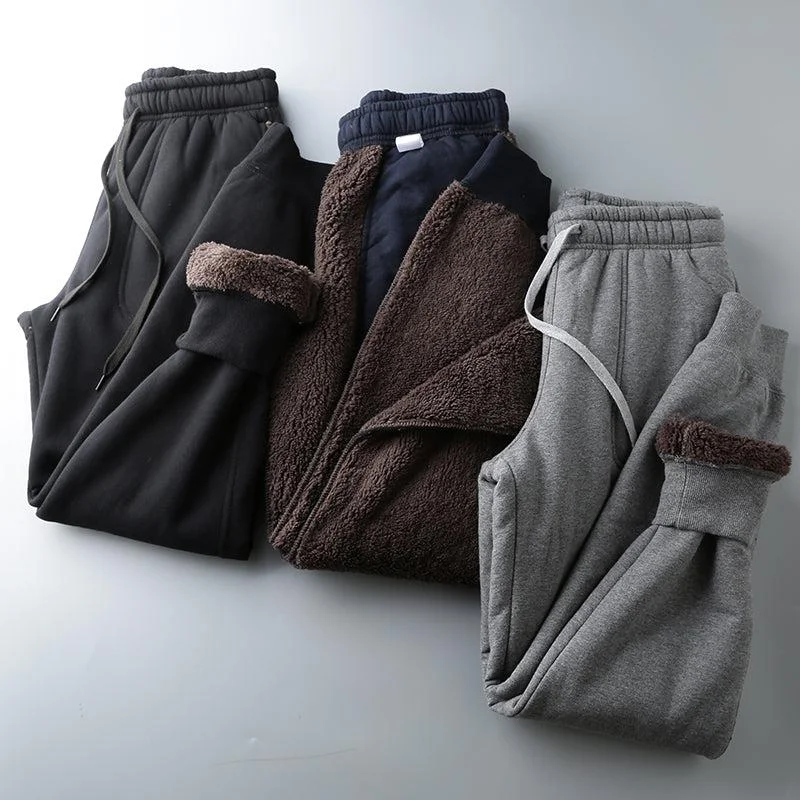 Women's polka - dot dressy pants Velvet Fleece Jogging Pants
