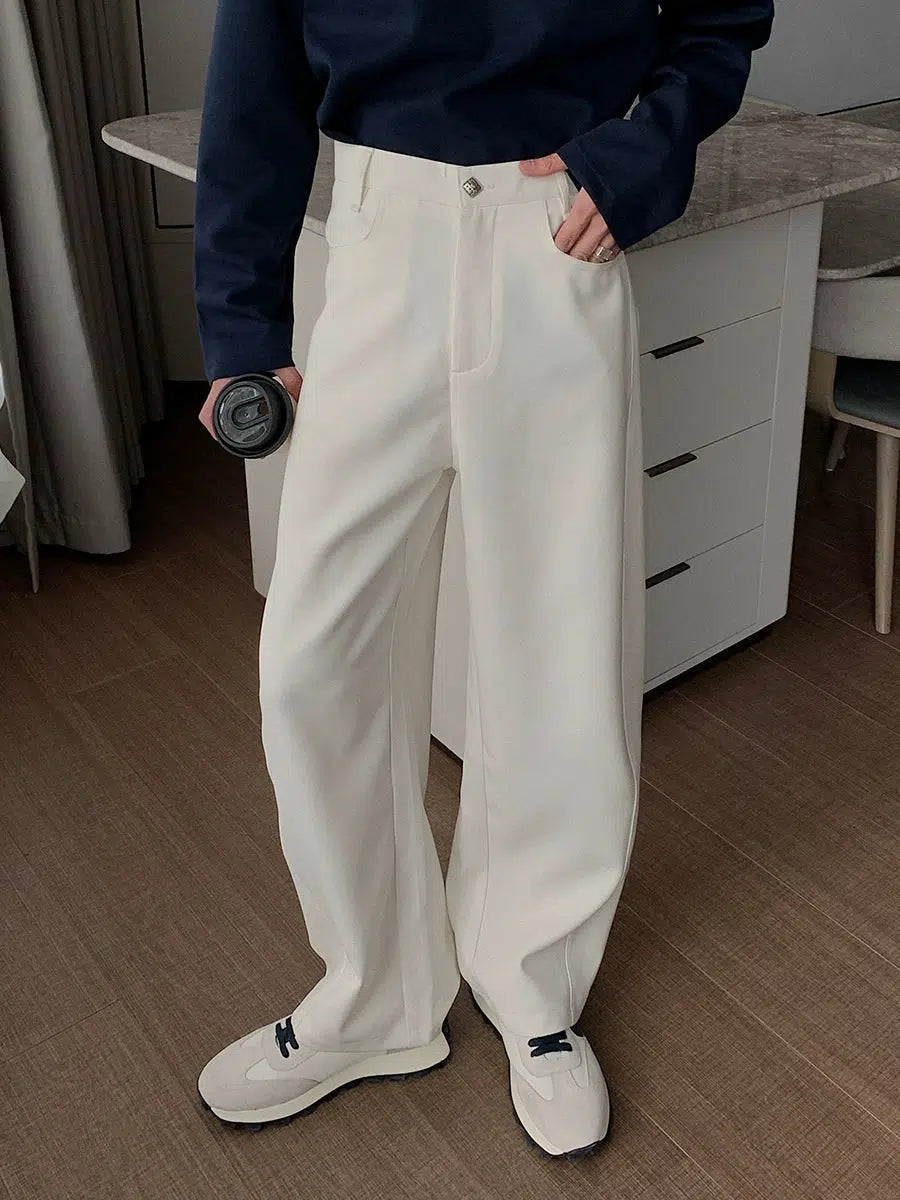 Women's solid - color yoga pants Wide-Leg Casual Pants
