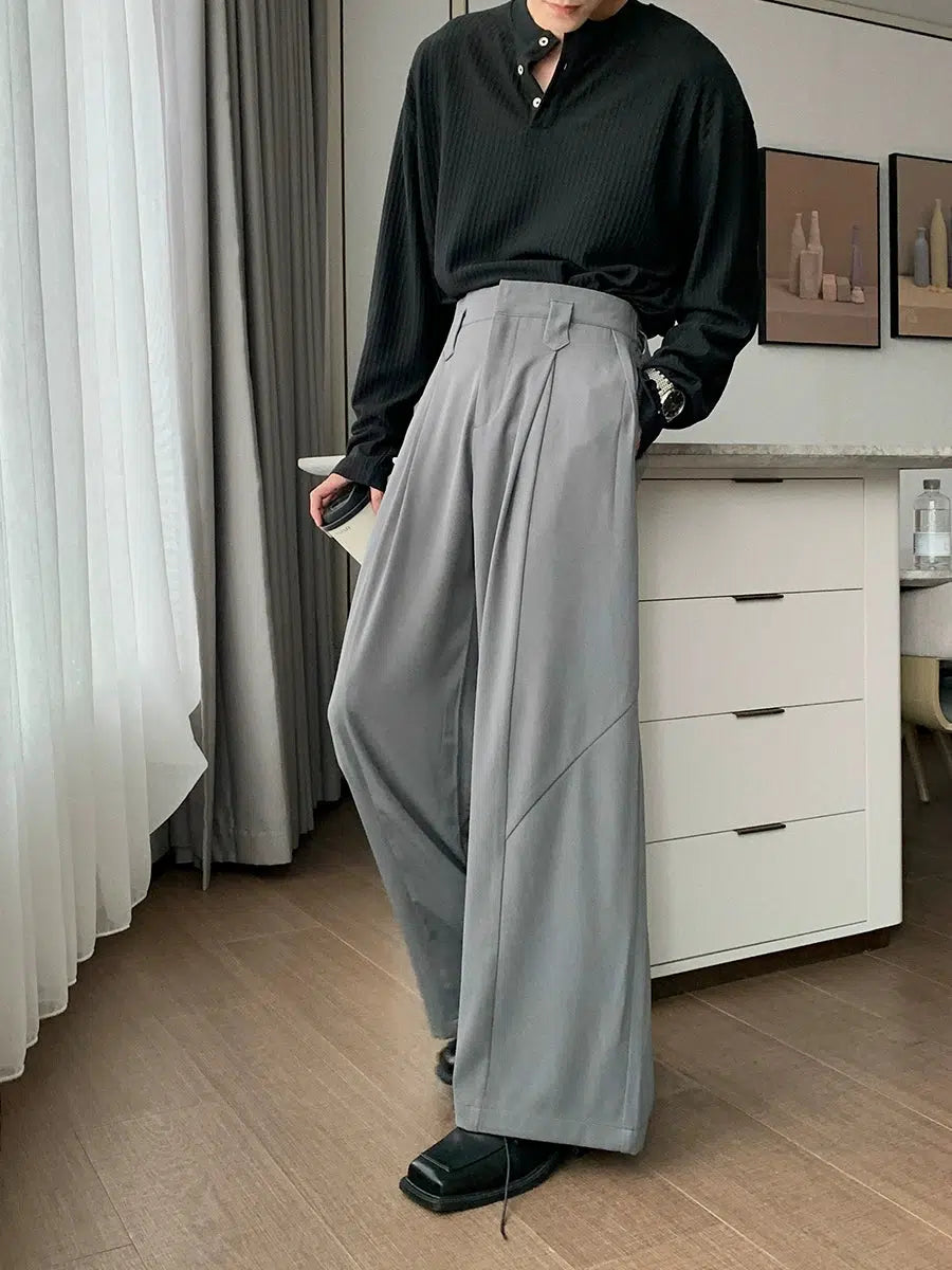 Women's printed floral pants Wide-Leg High-Waist Casual Pants