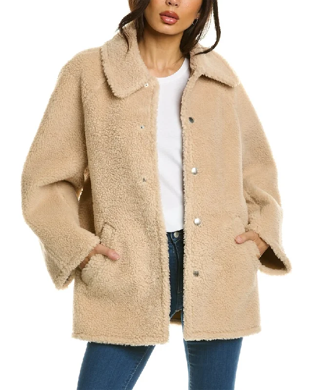 Women's waterproof parka coats with multiple pockets for practicality A.L.C. Lincoln Wool-Blend Coat Women's waterproof parka coats with multiple pockets for practicality A.L.C. Lincoln Wool-Blend Coat