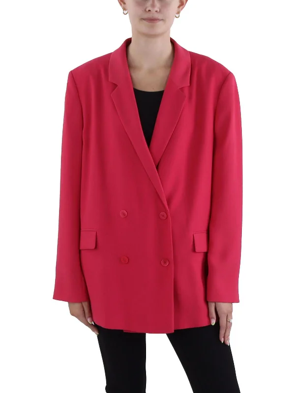 Women's Slim - Fit Blazers in Charcoal Gray for a Professional Appearance Abania Womens Suit Separate Work Wear Double-Breasted Blazer