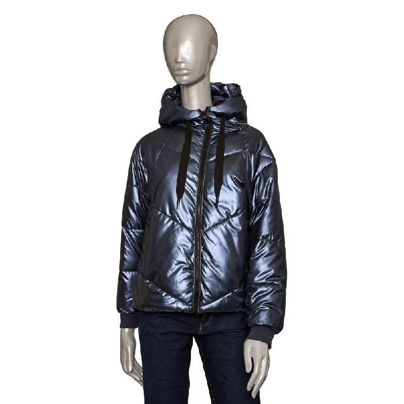 Quilted down women's coats with removable hoods for outdoor activities Baldinini Trend  Polyester Jackets & Women's Coat