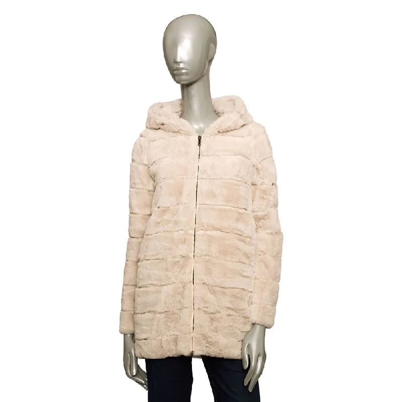 Hooded women's puffer coats in neon colors for high - visibility sports Baldinini Trend  Polyester Jackets & Women's Coat