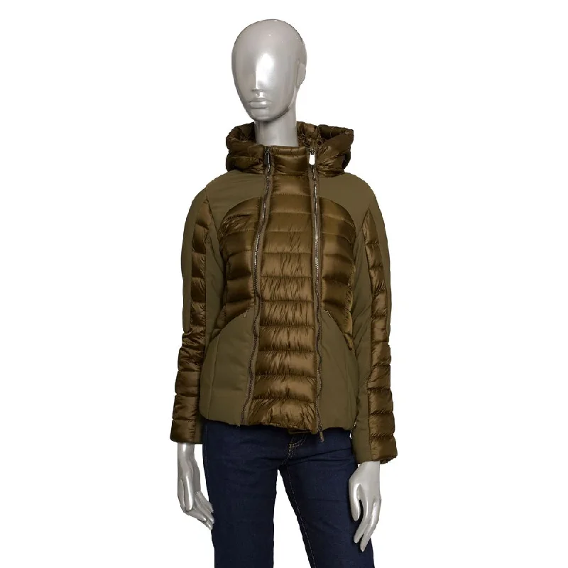 Women's cropped leather coats with silver studs for an edgy look Baldinini Trend  Polyester Jackets & Women's Coat