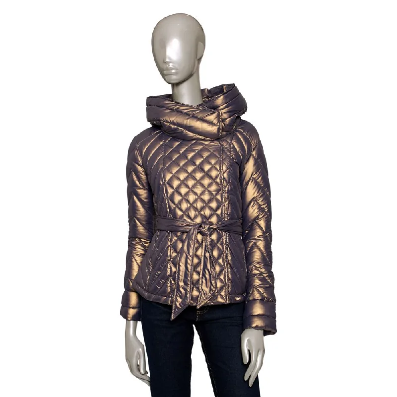 Hooded women's puffer coats in neon colors for high - visibility sports Baldinini Trend  Polyester Jackets & Women's Coat