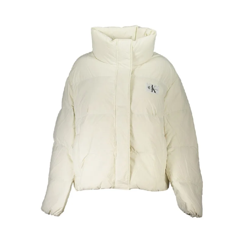 Embroidered women's cotton coats in a bohemian pattern for a unique design Calvin Klein Chic Long Sleeve Recycled Women's Jacket Embroidered women's cotton coats in a bohemian pattern for a unique design Calvin Klein Chic Long Sleeve Recycled Women's Jacket