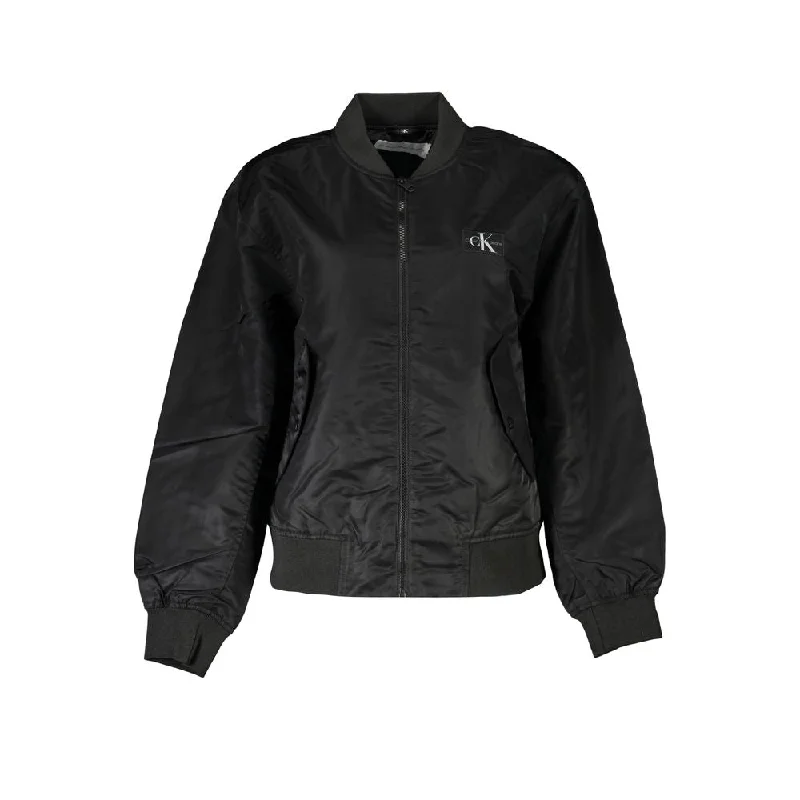 Women's cropped leather coats with silver studs for an edgy look Calvin Klein Chic Long Sleeve Zip Sports Women's Jacket Women's cropped leather coats with silver studs for an edgy look Calvin Klein Chic Long Sleeve Zip Sports Women's Jacket