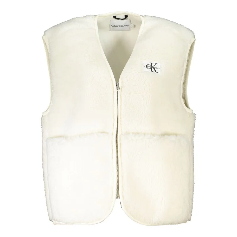 Long women's mac coats in a lightweight fabric for spring showers Calvin Klein Chic Sleeveless  Coat with Bold Women's Pockets