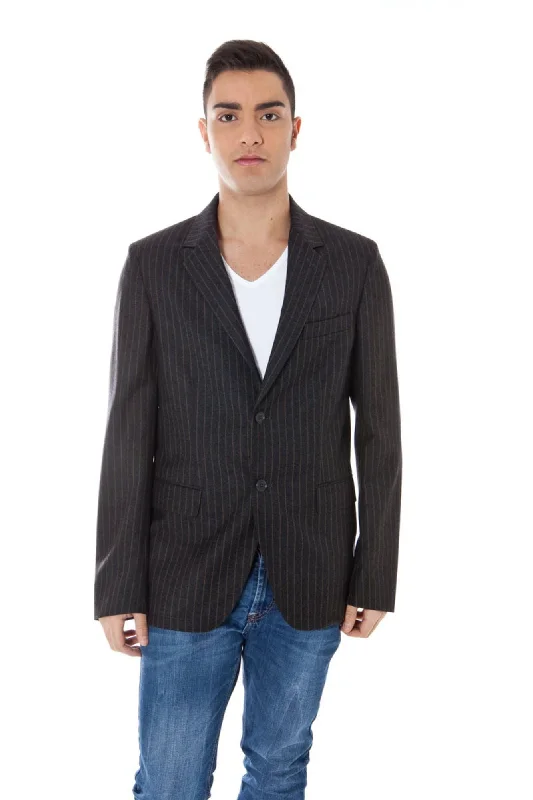 Calvin Klein Elegant  Woolen Jacket Classic Men's Style