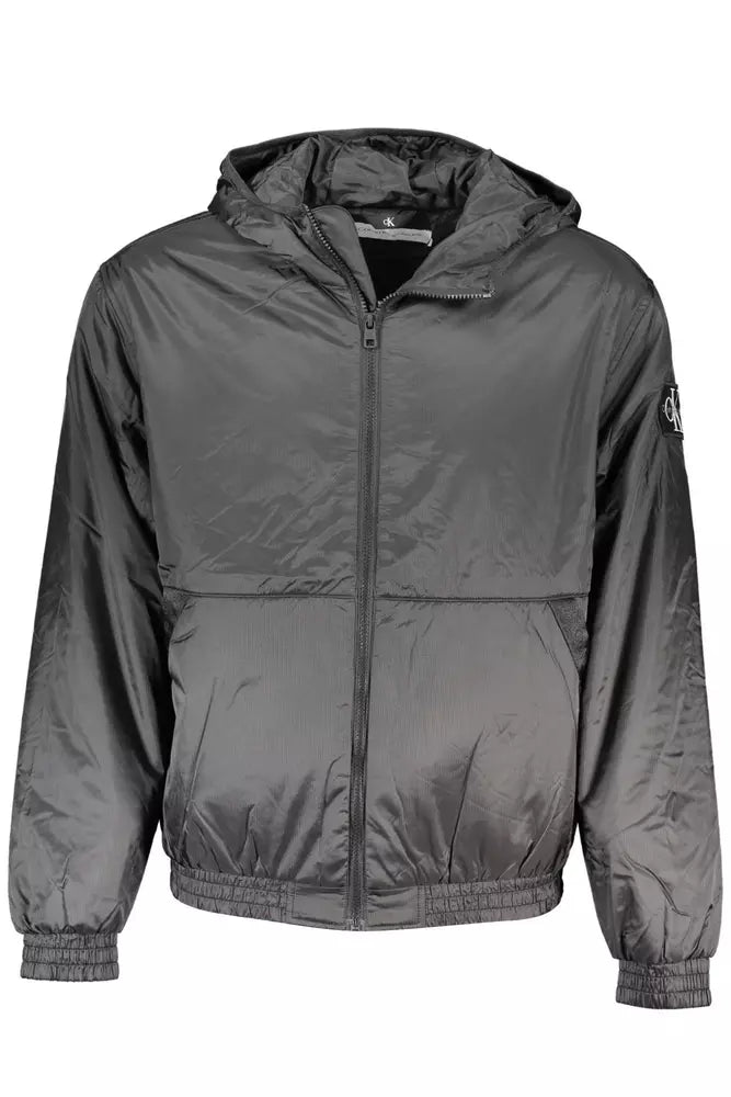 Calvin Klein Sleek  Hooded Jacket with Contrasting Men's Details