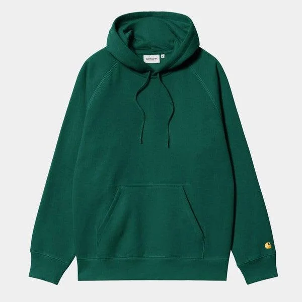 Carhartt WIP Hooded Chase Sweatshirt Chervil - Gold