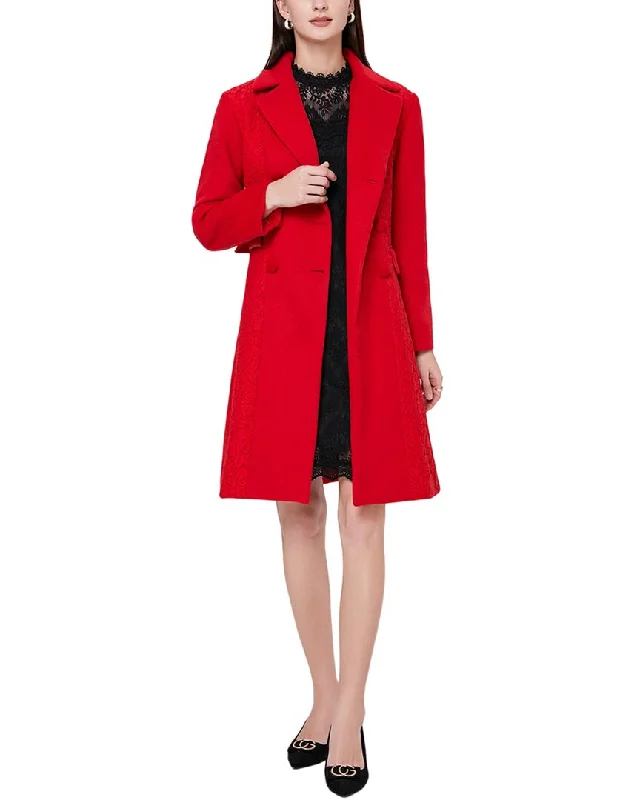 Plus size women's wool blend coats for a warm and stylish winter Cercei Studio Wool-Blend Coat Plus size women's wool blend coats for a warm and stylish winter Cercei Studio Wool-Blend Coat