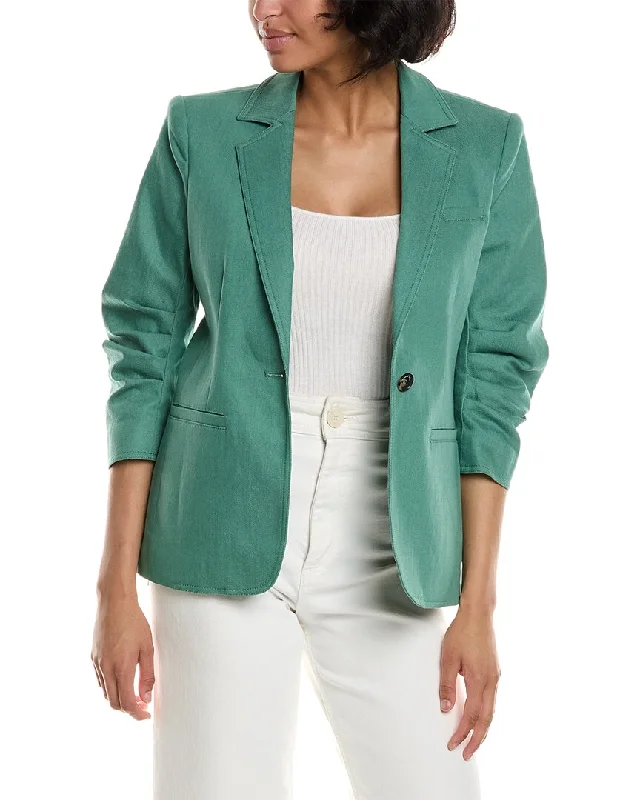 Plus Size Women's Double - Breasted Wool Blazers for Winter Office Wear Cinq à Sept Khloe Blazer