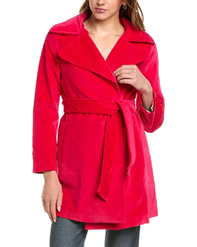 Plus Size Women's Faux Fur - Trimmed Blazers in Black for a Luxurious Look Frances Valentine Sergeant Jacket