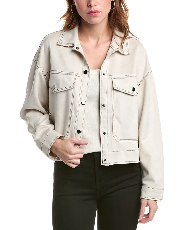 Plus Size Women's Sequin - Embellished Blazers in Silver for a Glamorous Party Lyra & Co Jacket