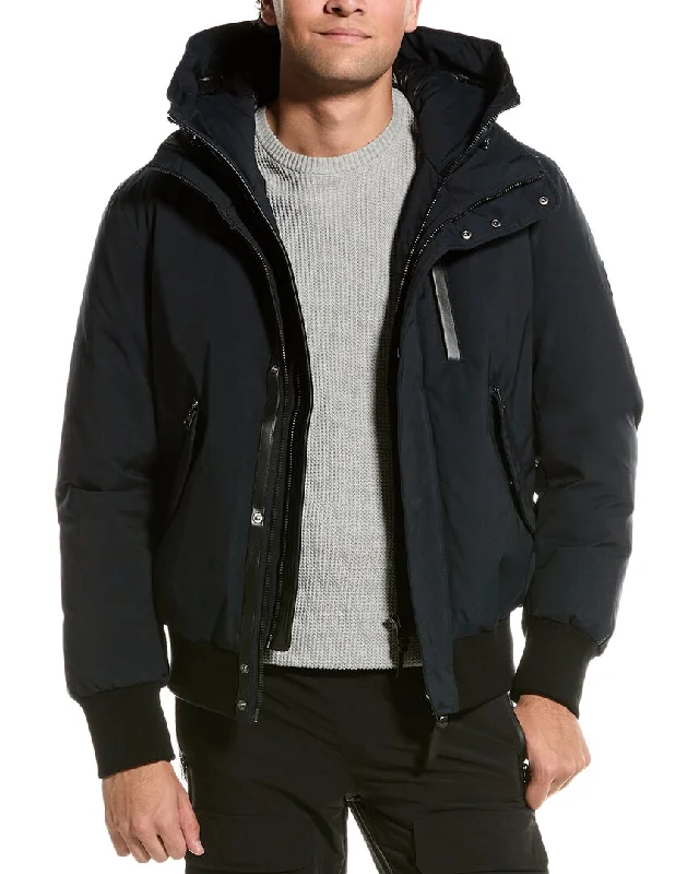 Mackage Dixon-NFR Leather-Trim Jacket