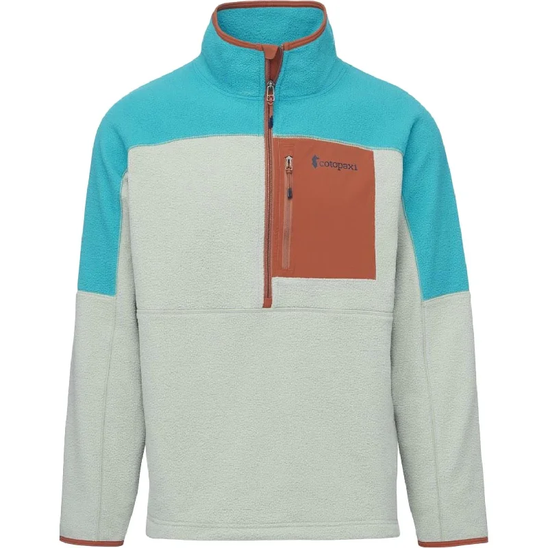 Men's Abrazo Half-Zip Fleece Jacket In Mineral Blue/brush