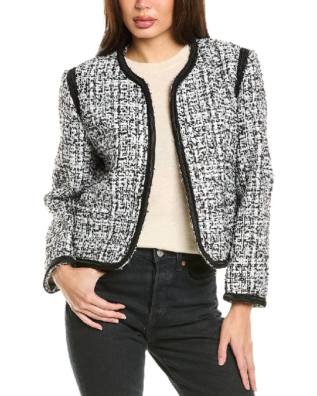 Double - Breasted Women's Leather Blazers in Taupe for an Edgy Look Sandro Suit Blazer Double - Breasted Women's Leather Blazers in Taupe for an Edgy Look Sandro Suit Blazer