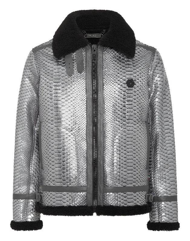 Shearling Python Jacket