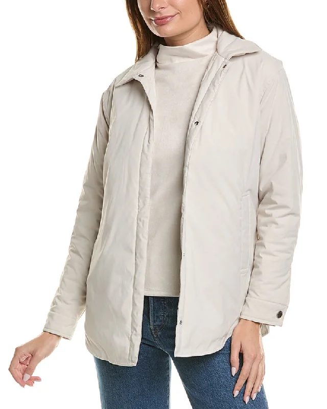 Shearling - lined women's leather coats for ultimate warmth and luxury T Tahari Padded Jacket Shearling - lined women's leather coats for ultimate warmth and luxury T Tahari Padded Jacket