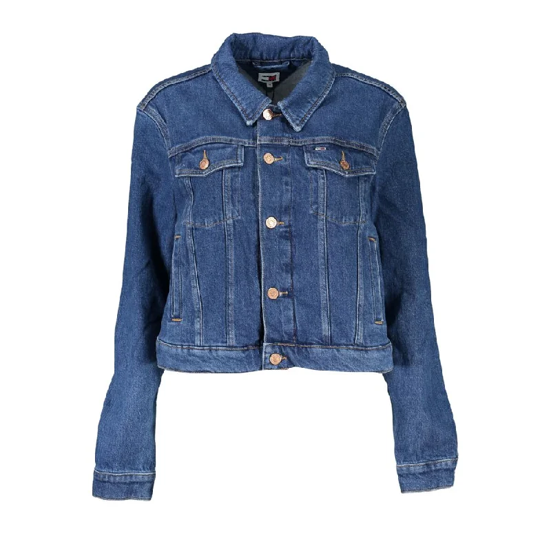 Women's cropped leather coats with silver studs for an edgy look Tommy Hilfiger Cotton Jackets & Women's Coat Women's cropped leather coats with silver studs for an edgy look Tommy Hilfiger Cotton Jackets & Women's Coat