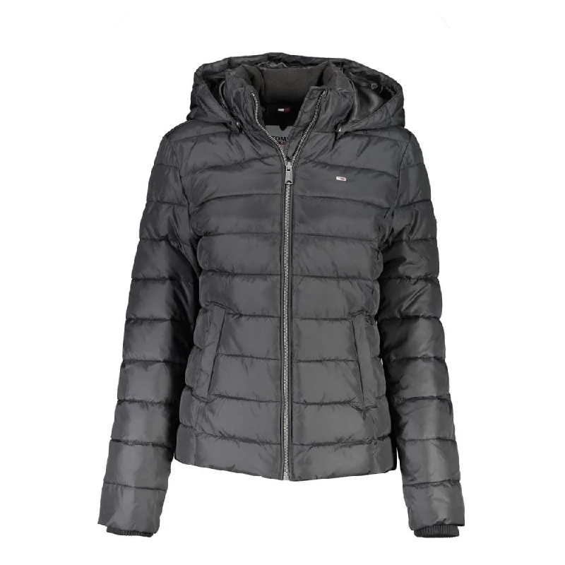 Quilted down women's coats with removable hoods for outdoor activities Tommy Hilfiger Polyester Jackets & Women's Coat Quilted down women's coats with removable hoods for outdoor activities Tommy Hilfiger Polyester Jackets & Women's Coat