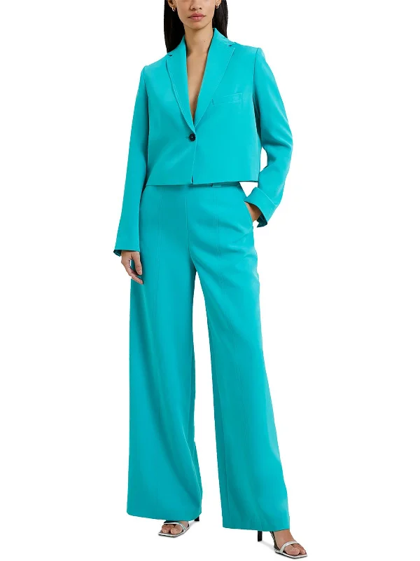 Double - Breasted Women's Leather Blazers in Taupe for an Edgy Look Womens Cropped Suit Separate One-Button Blazer Double - Breasted Women's Leather Blazers in Taupe for an Edgy Look Womens Cropped Suit Separate One-Button Blazer