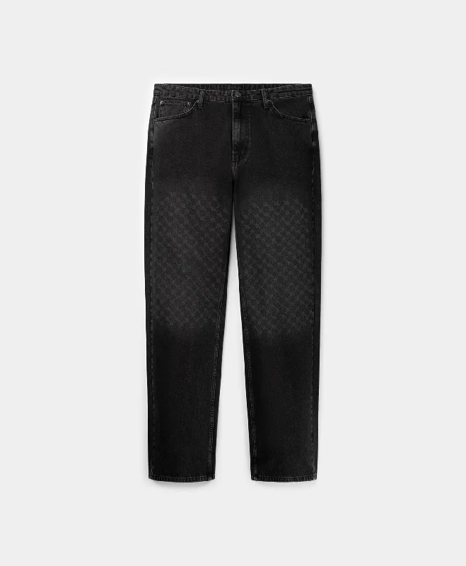 Black Amba Monogram Jeans