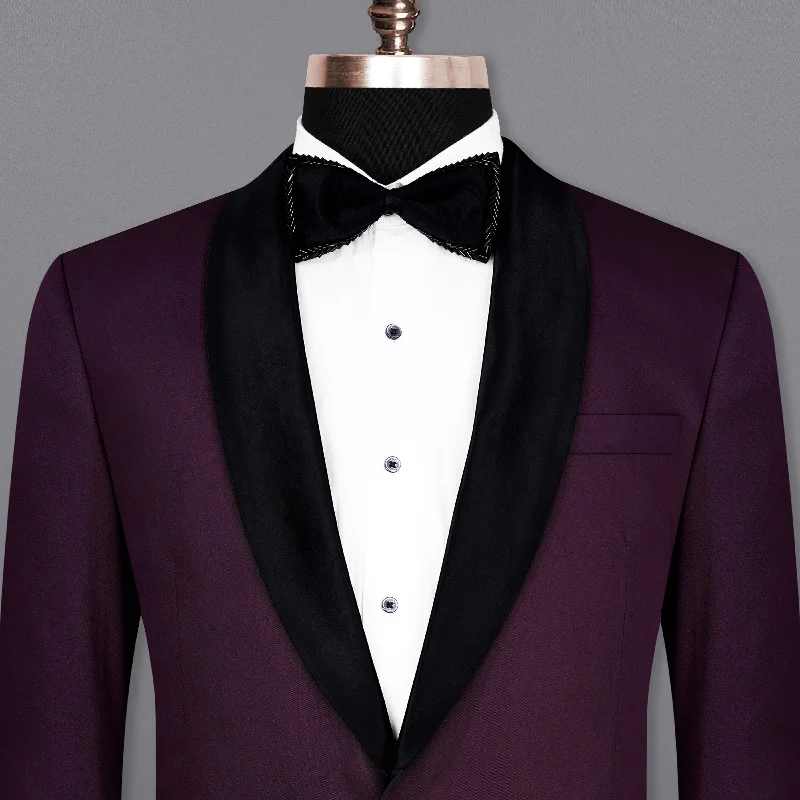 Castro Wine Tuxedo Blazer